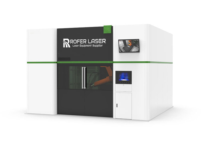 آلة قطع ليزر ثلاثية الأبعاد من الألياف الروبوت